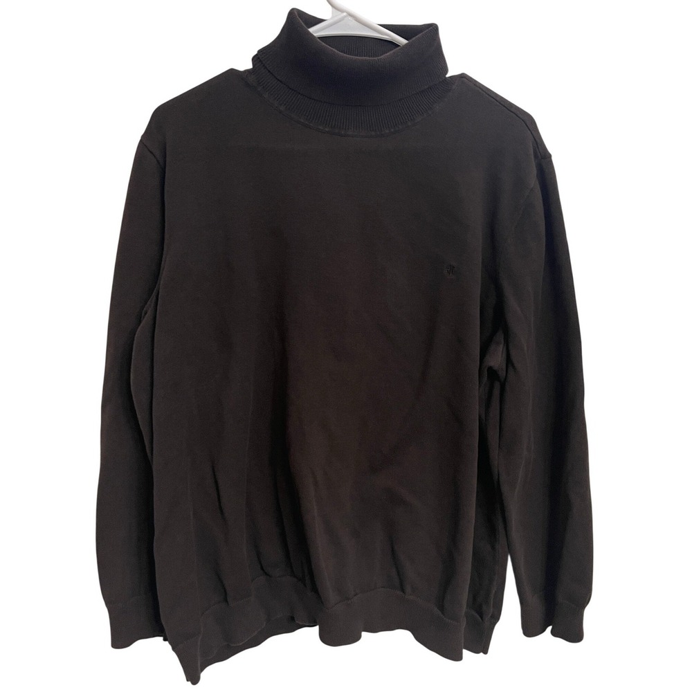 Vintage 90s Lauren Ralph Lauren Turtleneck Sweater Dark Brown 2X XXL Old Money
